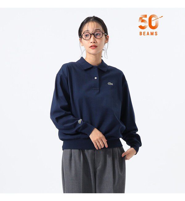 BEAMSBOY「【別注】LACOSTE / ポロシャツ」|スウェット・ジャージ|166_MARINE
