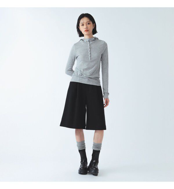 Ray BEAMS 「リブ ヘンリーネック フーディー」|Tシャツ・カットソー|