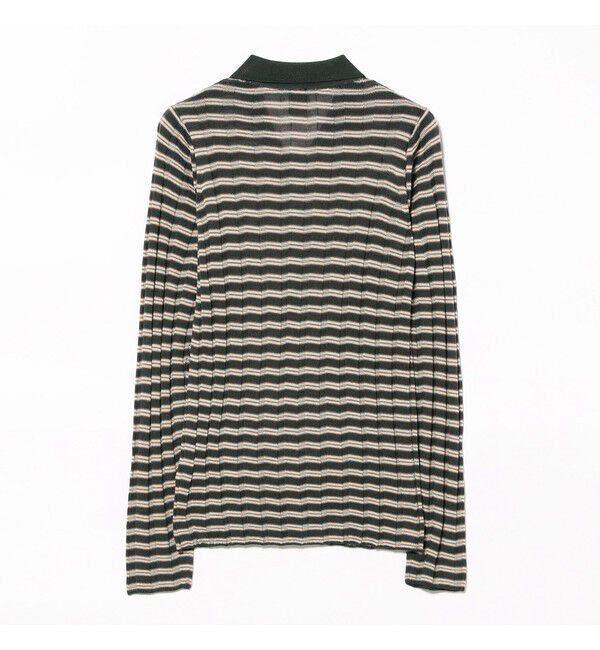 Demi-Luxe BEAMS 「【別注】BATONER &times; Demi-Luxe BEAMS / ポロ ボーダー カーディガン」|カーディガン|