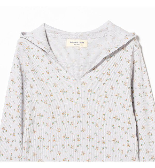 BEAMSBOY「フラワー サーマル パーカー」|Tシャツ・カットソー|