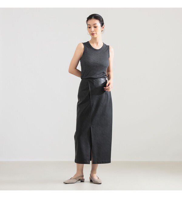 Demi-Luxe BEAMS 「【CLASSY.10月号掲載】AK+1 / フェイクレザー スカート」|スカート|