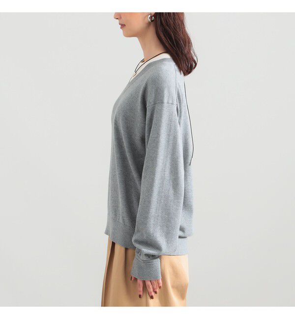 Demi-Luxe BEAMS 「コットンウール Vネック ニット」|ニット・セーター|