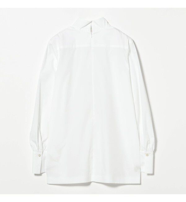 Demi-Luxe BEAMS 「AK+1 / シャンブレー ハイネック ブラウス」|シャツ・ブラウス|