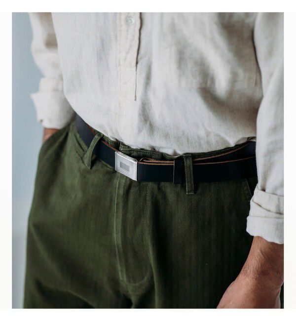 BEAMS PLUS「Plate Belt Horween Leather」|ベルト|