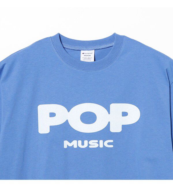 BEAMS「BEAMS｜【別注】Champion / Music T-Shirt｜サステナブル｜製品洗い加工」|Tシャツ・カットソー|