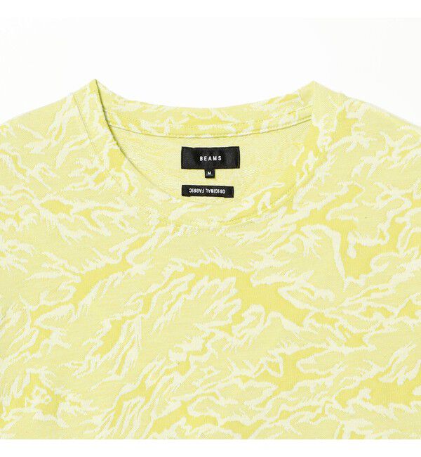 BEAMS「BEAMS|カモフラージュ ジャカード Tシャツ 【リラックスフィット】」|Tシャツ・カットソー|
