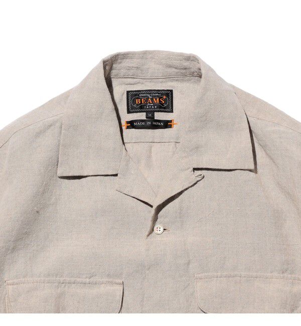 BEAMS PLUS「Open Collar 1/40 Linen」|シャツ・ブラウス|
