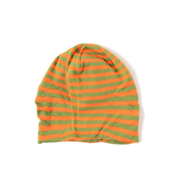 BEAMS「【別注】HICOSAKA / Neo 3d beanie」|キャップ・キャスケット|ORANGE/L.GREEN