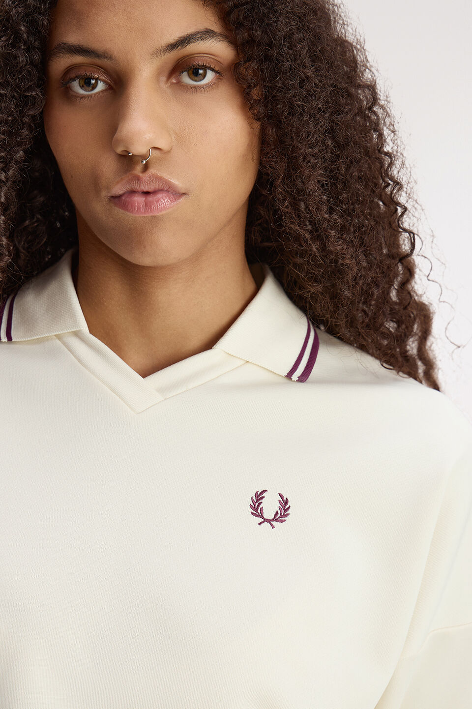 FRED PERRY 「FRED PERRY／Tipped Open Collar Sweatshirt／ティップドオープンカラースウェット」|スウェット・ジャージ|