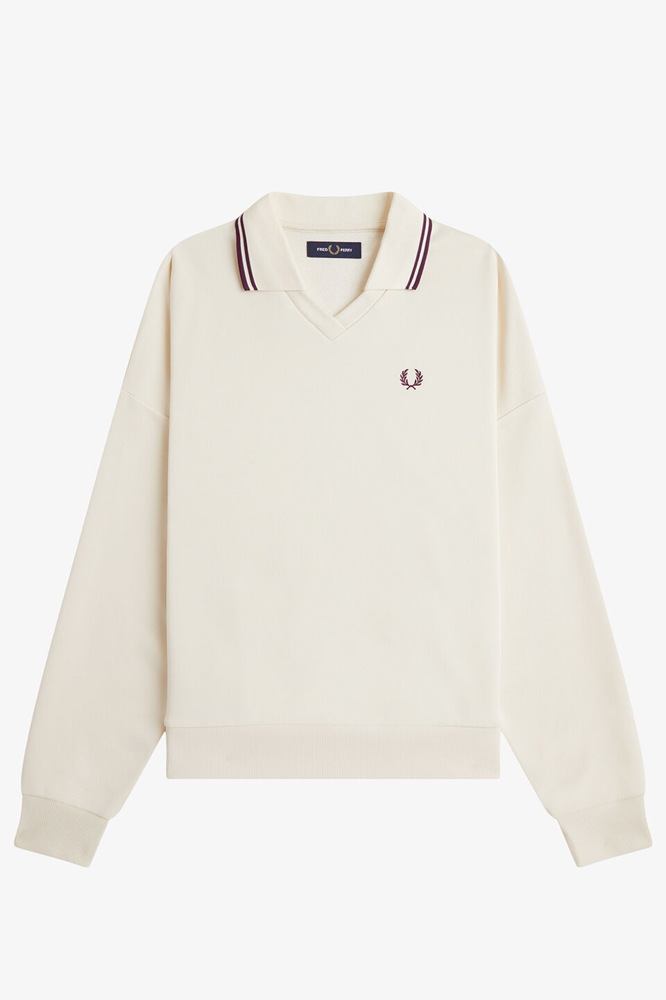 FRED PERRY 「FRED PERRY／Tipped Open Collar Sweatshirt／ティップドオープンカラースウェット」|スウェット・ジャージ|