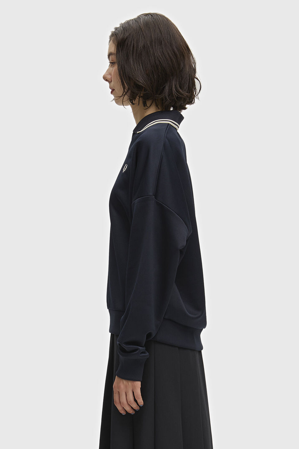 FRED PERRY 「FRED PERRY／Tipped Open Collar Sweatshirt／ティップドオープンカラースウェット」|スウェット・ジャージ|