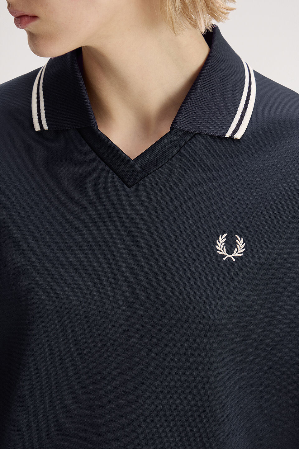 FRED PERRY 「FRED PERRY／Tipped Open Collar Sweatshirt／ティップドオープンカラースウェット」|スウェット・ジャージ|