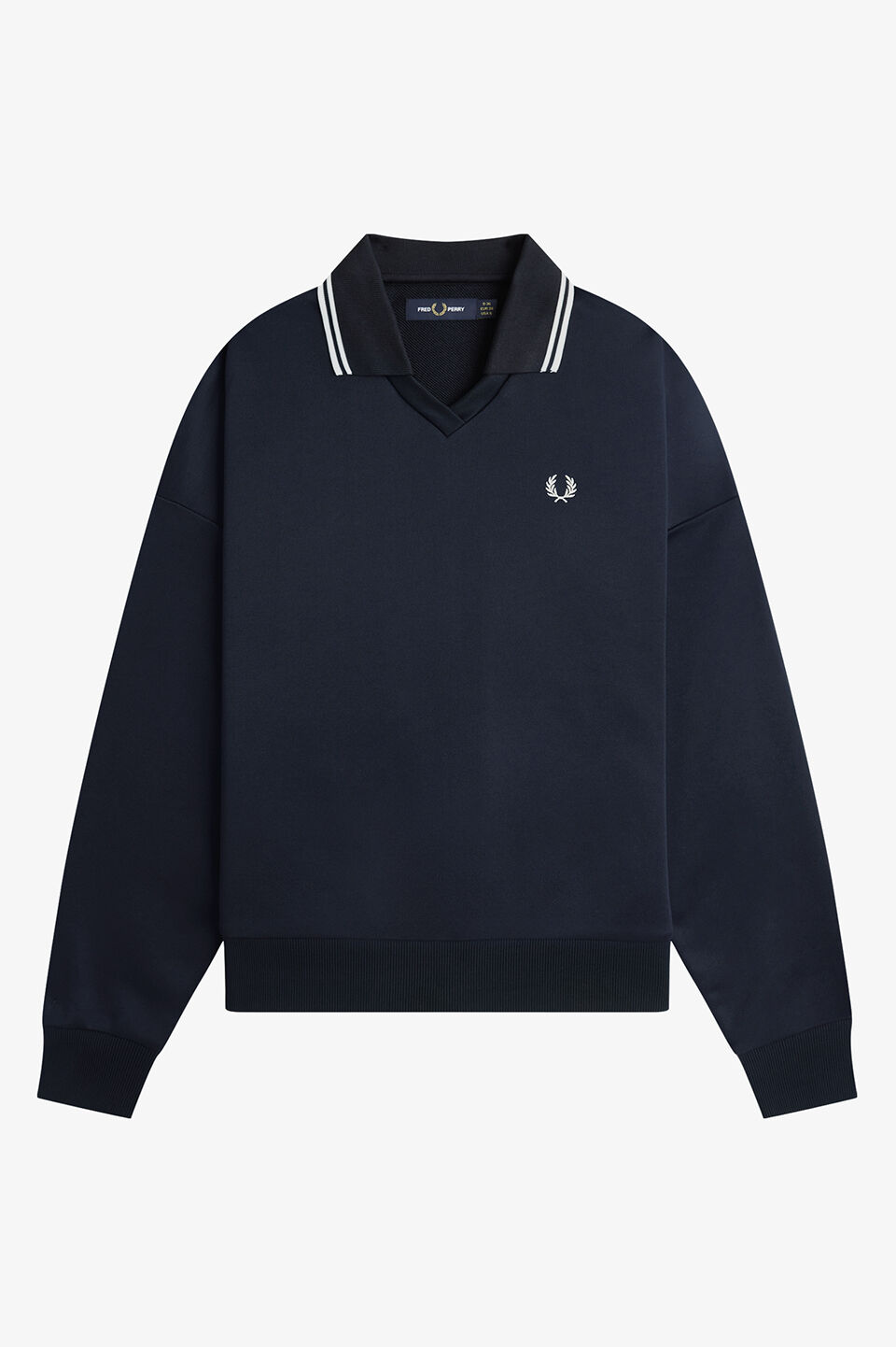 FRED PERRY 「FRED PERRY／Tipped Open Collar Sweatshirt／ティップドオープンカラースウェット」|スウェット・ジャージ|