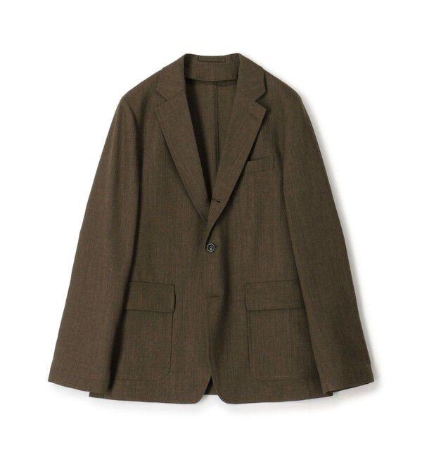 TOMORROWLAND MENS「トロピカルウーステッド シングルブレステッド 3Bジャケット ALFRED BROWN」|テーラードジャケット|49 ダークブラウン