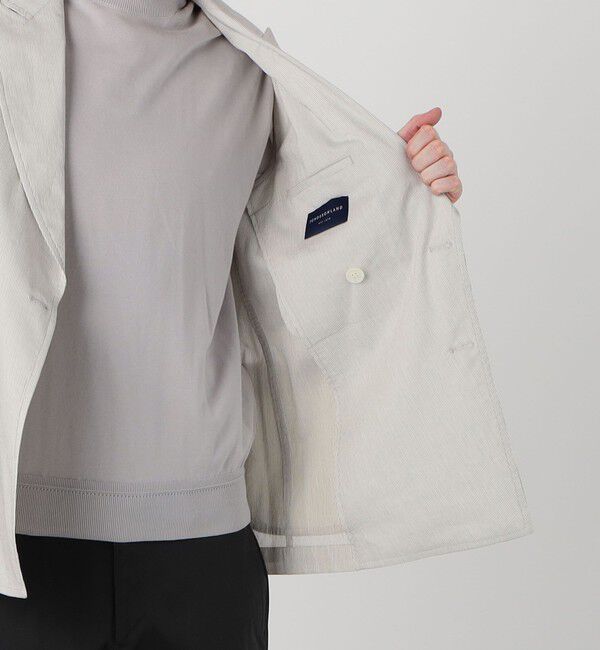 TOMORROWLAND MENS「コットンシルクシアサッカー ダブルブレステッド6Bジャケット GIANNETTI PIERO」|テーラードジャケット|