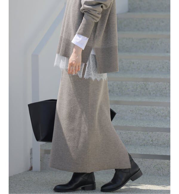 JOURNAL STANDARD relume「《予約》ウォッシャブルウールミックススリットスカート」|スカート|