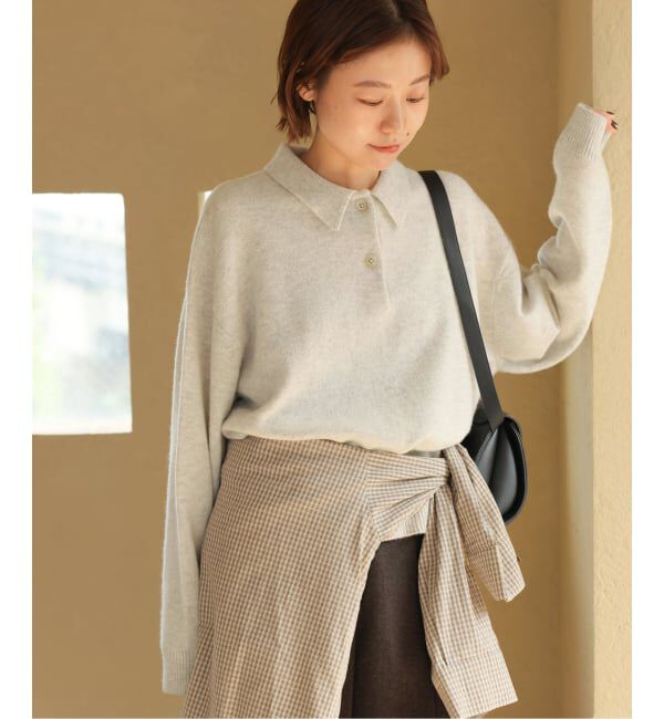 JOURNAL STANDARD relume「《追加予約 / 新色》ラムミックスシャツプルオーバー」|ニット・セーター|ナチュラル