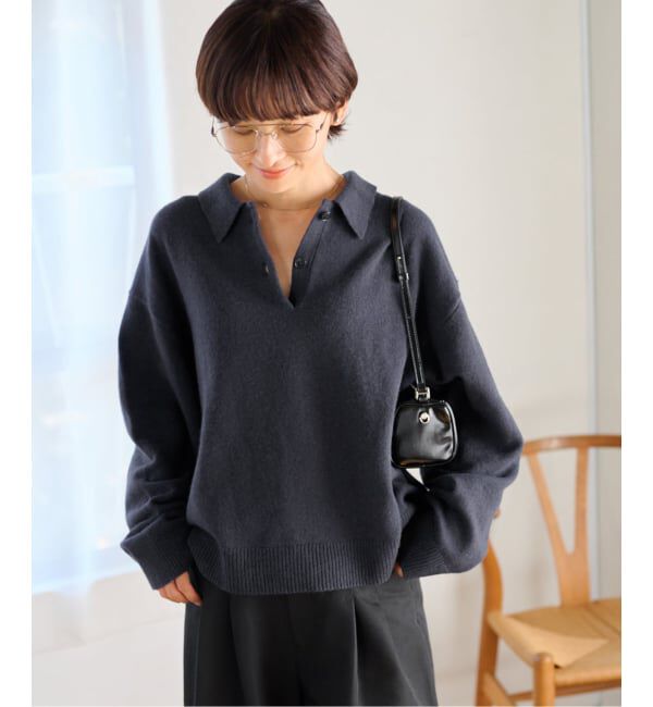 JOURNAL STANDARD relume「《追加予約 / 新色》ラムミックスシャツプルオーバー」|ニット・セーター|