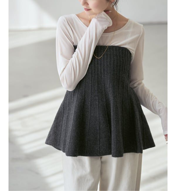 NOBLE「《予約》2WAY KNITビスチェ」|ニット・セーター|
