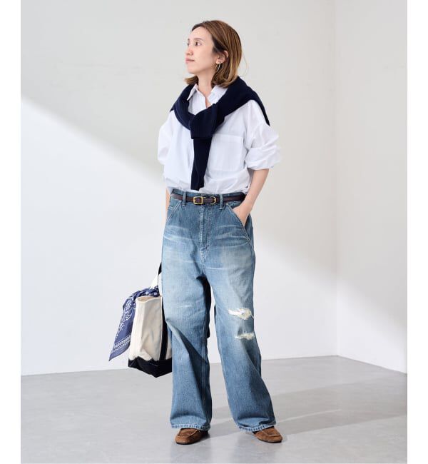 FRAMeWORK「≪予約≫OUT OF FRAMe DENIM Painter パンツ (ブルー)」|デニム|