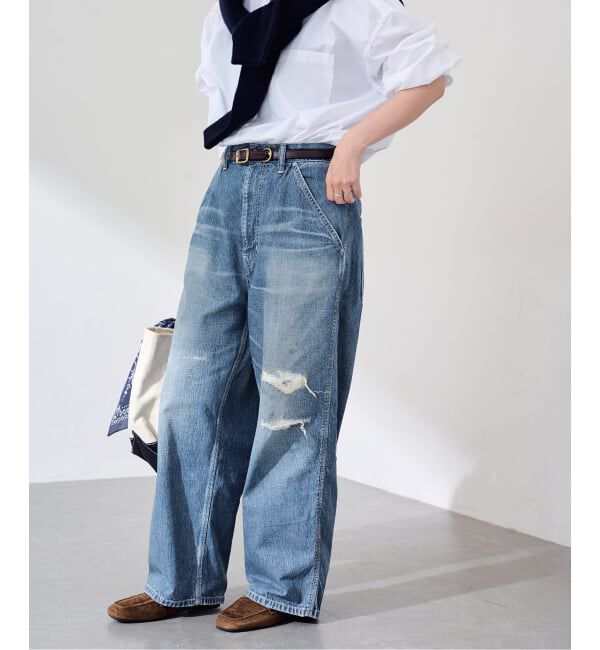 FRAMeWORK「≪予約≫OUT OF FRAMe DENIM Painter パンツ (ブルー)」|デニム|