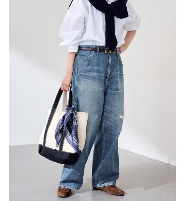 FRAMeWORK「≪予約≫OUT OF FRAMe DENIM Painter パンツ (ブルー)」|デニム|