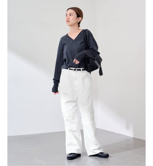 FRAMeWORK「≪予約≫OUT OF FRAMe DENIM Painter パンツ (ホワイト)」|デニム|