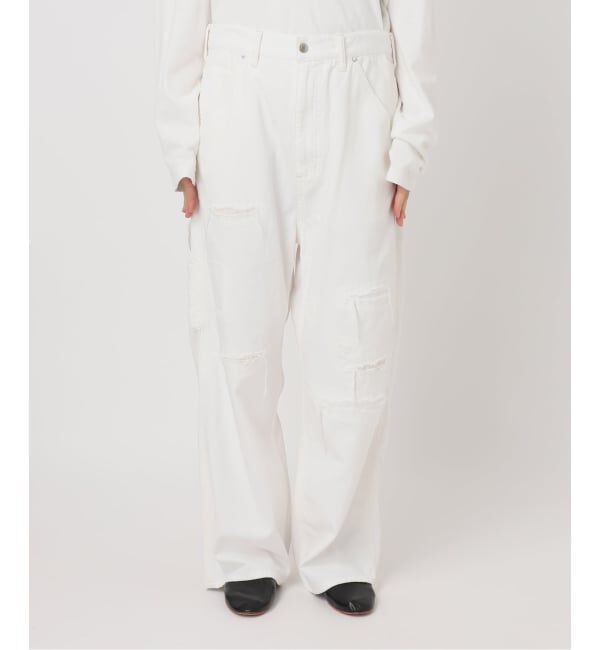 FRAMeWORK「≪予約≫OUT OF FRAMe DENIM Painter パンツ (ホワイト)」|デニム|