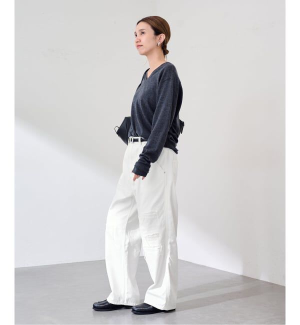 FRAMeWORK「≪予約≫OUT OF FRAMe DENIM Painter パンツ (ホワイト)」|デニム|