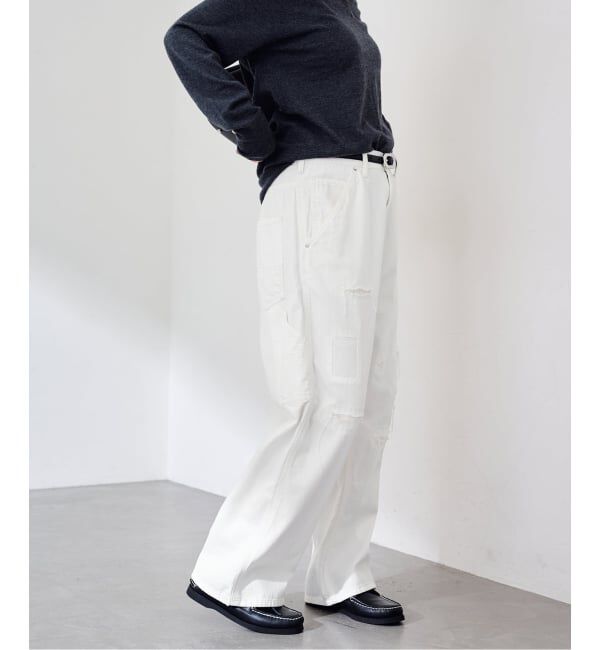 FRAMeWORK「≪予約≫OUT OF FRAMe DENIM Painter パンツ (ホワイト)」|デニム|