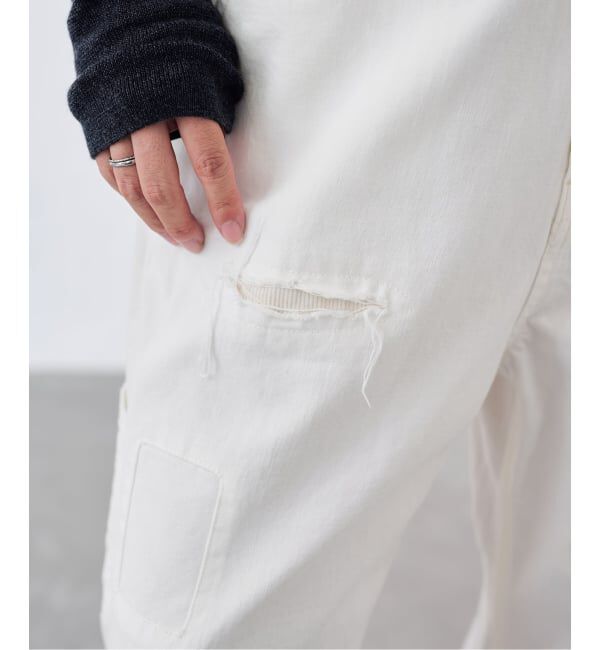 FRAMeWORK「≪予約≫OUT OF FRAMe DENIM Painter パンツ (ホワイト)」|デニム|