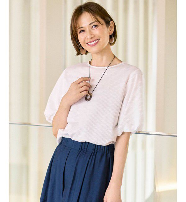 自由区「【カタログ掲載・色違いで揃える方多数】エンボスジャージー プルオーバー」|Tシャツ・カットソー|オフ