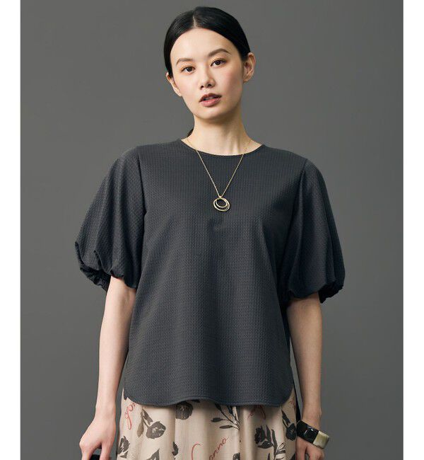 自由区「【カタログ掲載・色違いで揃える方多数】エンボスジャージー プルオーバー」|Tシャツ・カットソー|チャコール