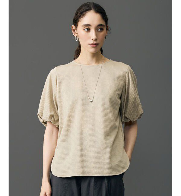 自由区「【カタログ掲載・色違いで揃える方多数】エンボスジャージー プルオーバー」|Tシャツ・カットソー|ベージュ