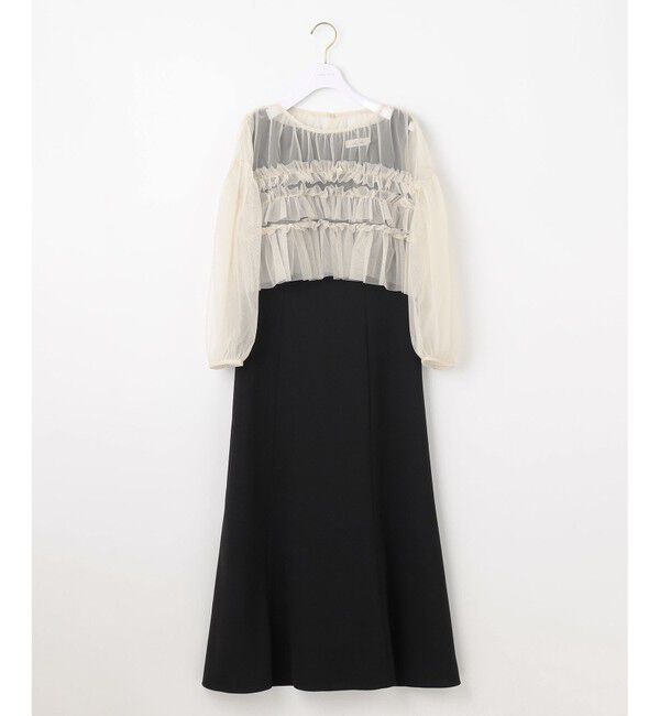 any SiS「【Lily Calin】チュールフリルトップス&times;ドレスセット」|ドレス|