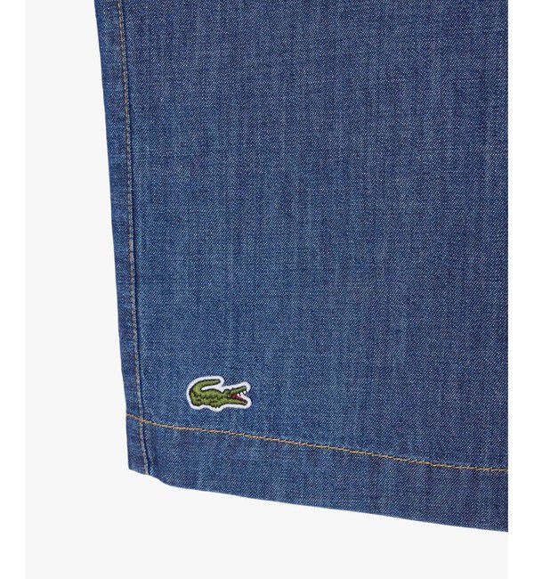 LACOSTE「オーバーサイズ オープンカラーデニムシャツ」|シャツ・ブラウス|