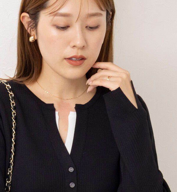 NOLLEY'S「【TORRAZZO DONNA/トラッゾドンナ】Layered V-Neck Top」|ニット・セーター|