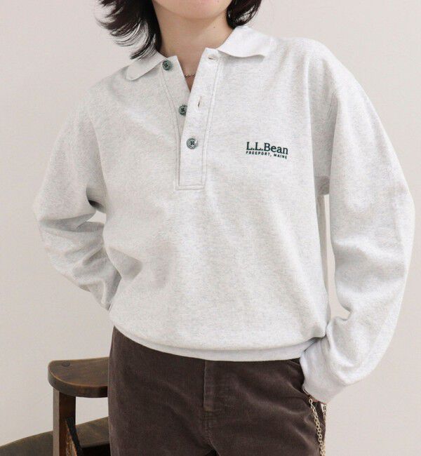 fredy emue「【L.L.Bean/エル・エル・ビーン】Portage Polo Sweatshirt」|スウェット・ジャージ|ライトグレー