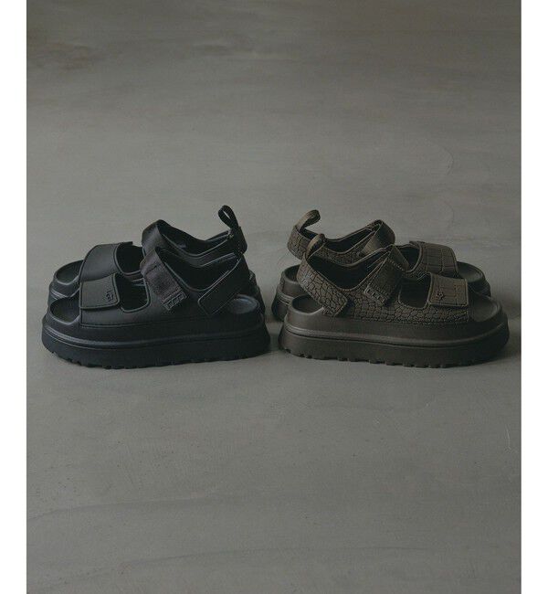SALON adam et rope'「【UGG(アグ)】GOLDENGLOW Embossed / ゴールデングロウ エンボスト」|サンダル|