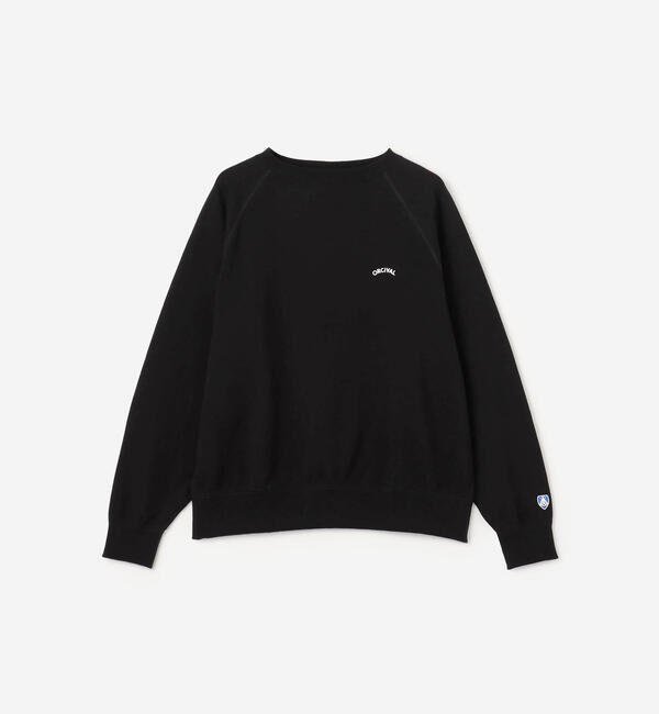 ORCIVAL「ORCIVAL | コットン裏毛 ボートネックプルオーバー MEN」|スウェット・ジャージ|BLACK