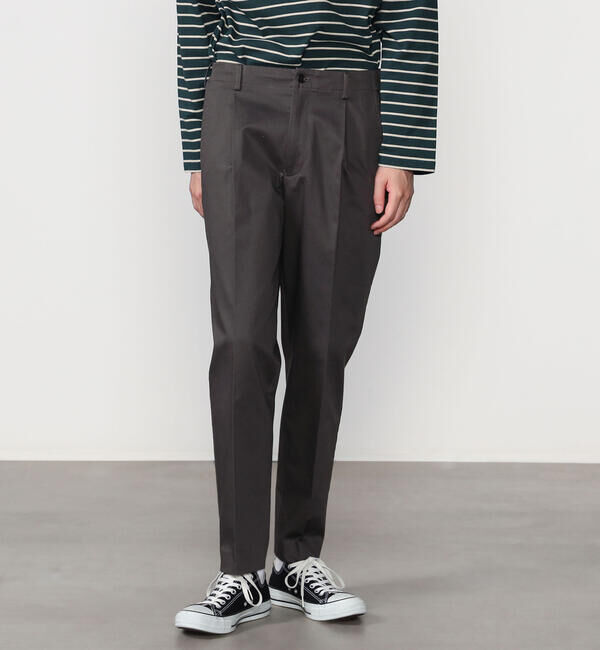 Morris & Sons「MORRIS & SONS | 1タック テーパードストレッチパンツ MEN」|チノ|