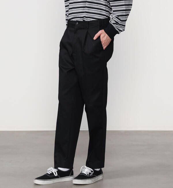 Morris & Sons「MORRIS & SONS | 1タック テーパードストレッチパンツ MEN」|チノ|