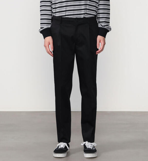 Morris & Sons「MORRIS & SONS | 1タック テーパードストレッチパンツ MEN」|チノ|