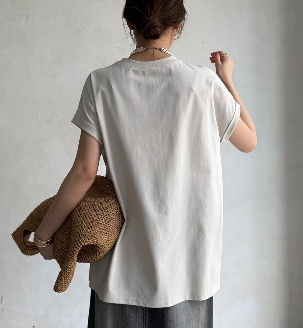  「接触冷感2WAYフロッキーロゴTEE」|Tシャツ・カットソー|