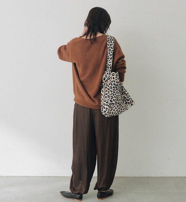  「ヘアリーウール片畦Vネックニット」|ニット・セーター|