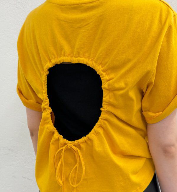  「≪バックシャン≫バックホール半袖Tシャツ」|Tシャツ・カットソー|