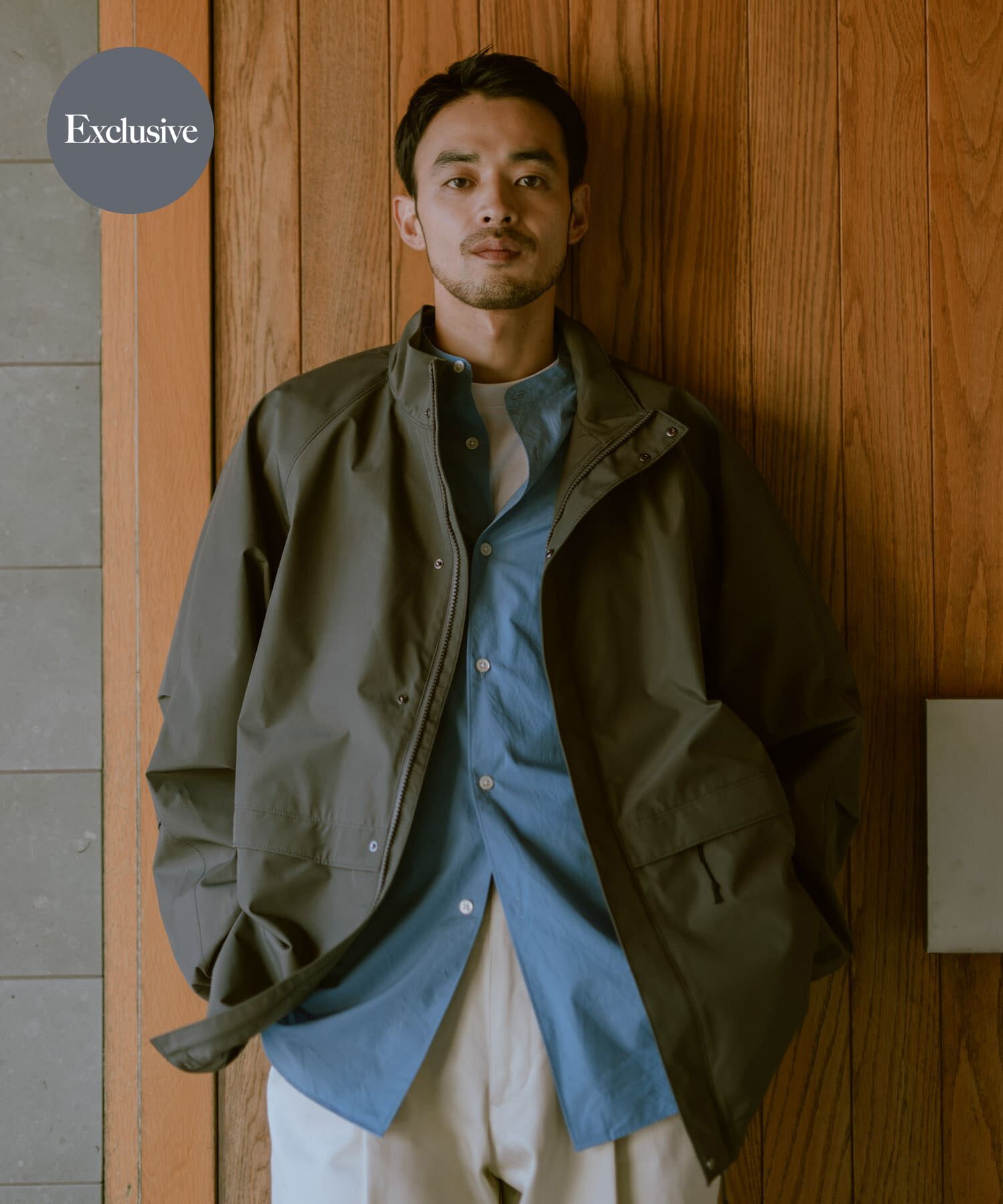 URBAN RESEARCH DOORS「『別注』Foxfire&times;DOORS　ゴアテックスブルゾン」|ブルゾン・スタジャン|チャコールグレー