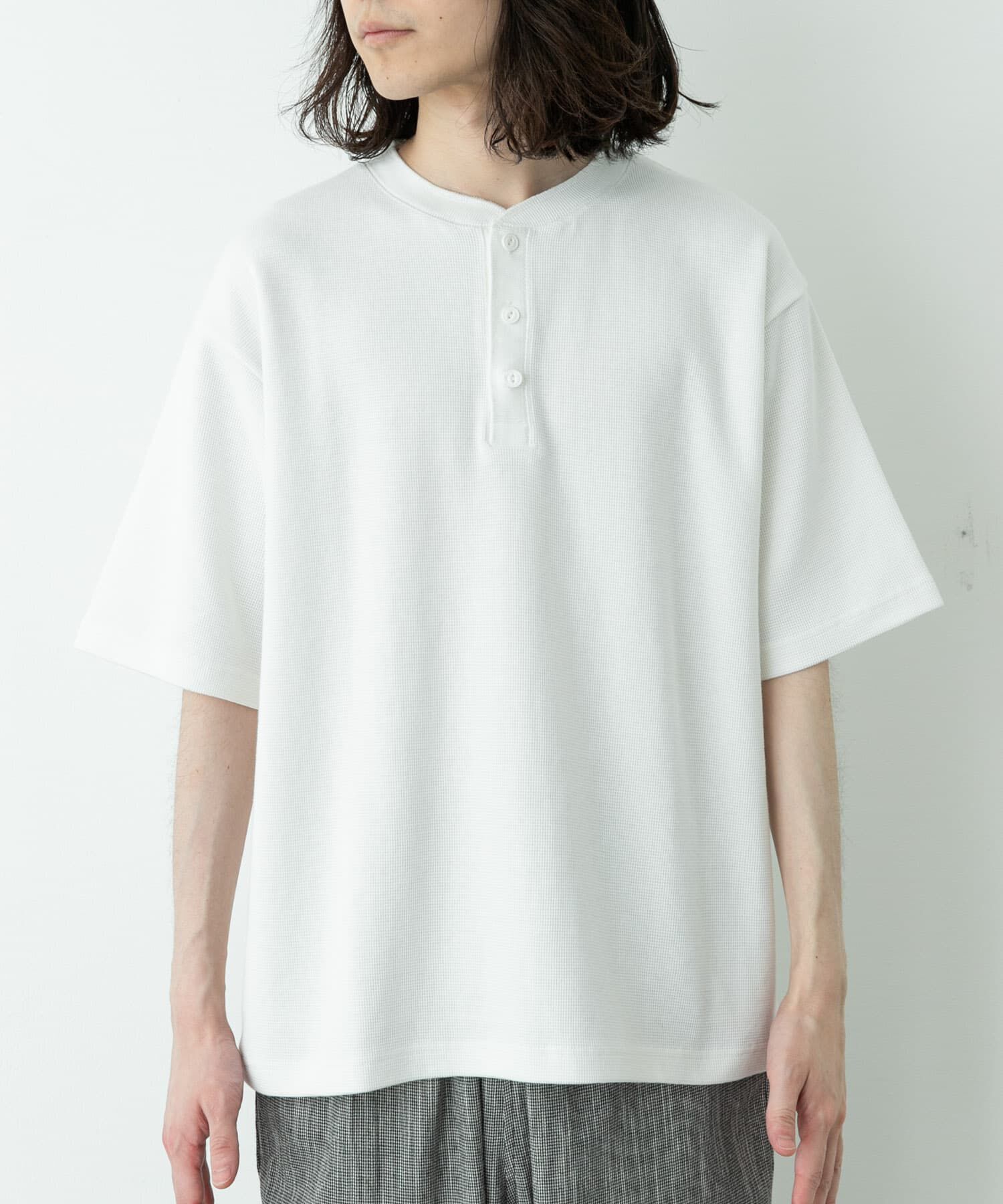Sonny Label 「ワッフルヘンリーネックTシャツ」|Tシャツ・カットソー|