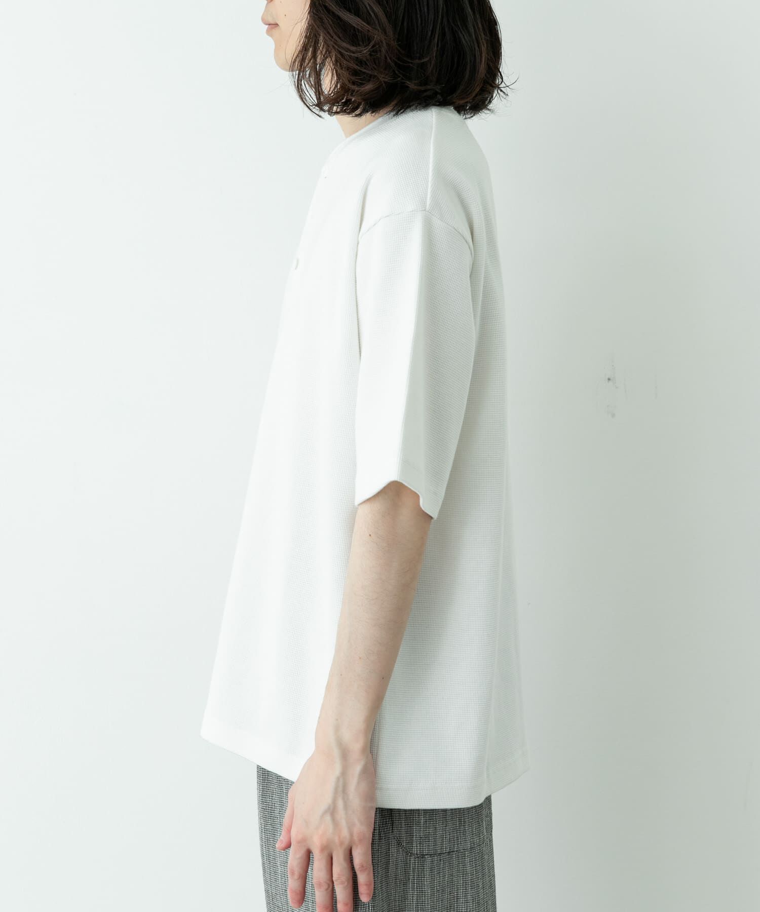 Sonny Label 「ワッフルヘンリーネックTシャツ」|Tシャツ・カットソー|