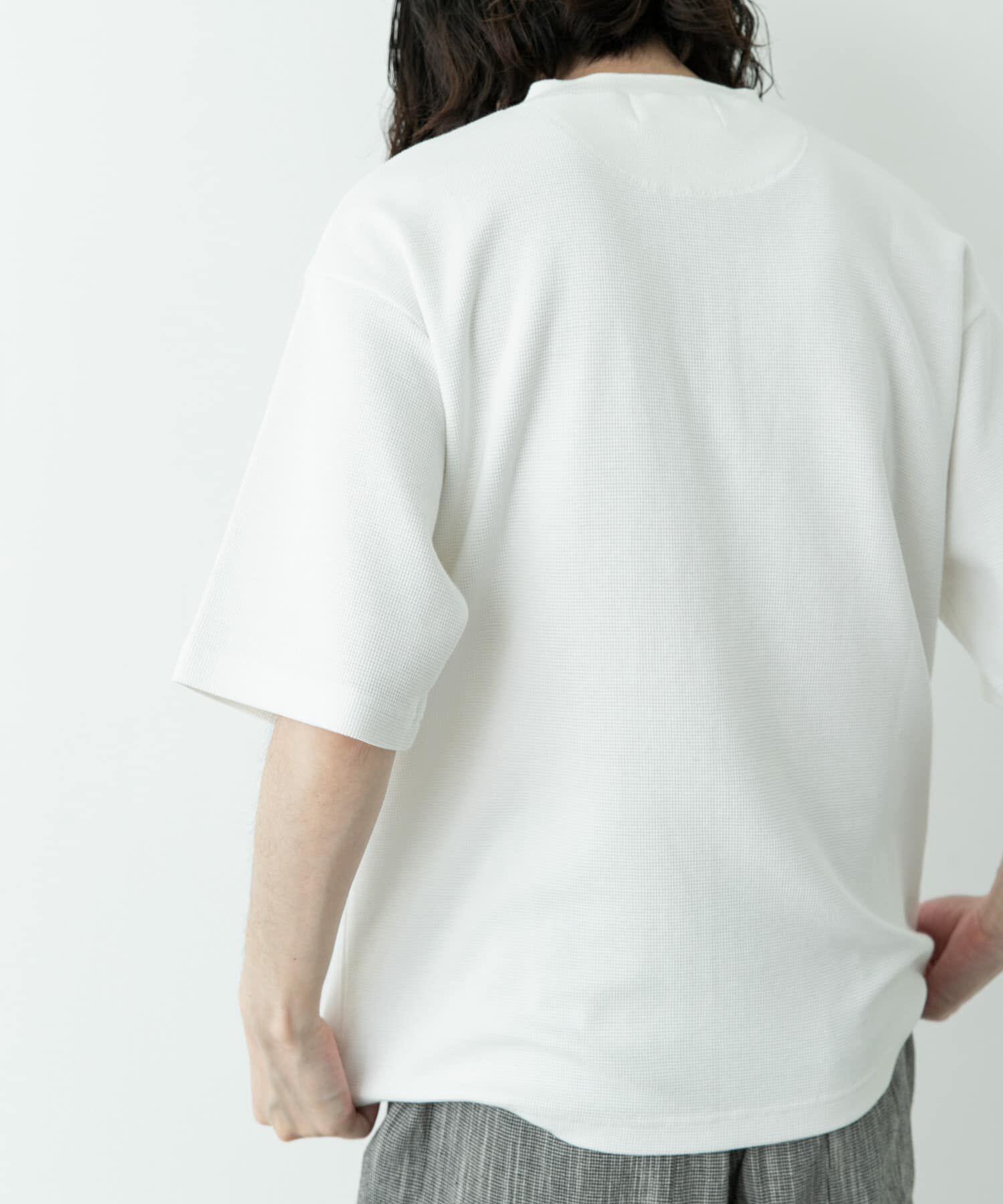 Sonny Label 「ワッフルヘンリーネックTシャツ」|Tシャツ・カットソー|
